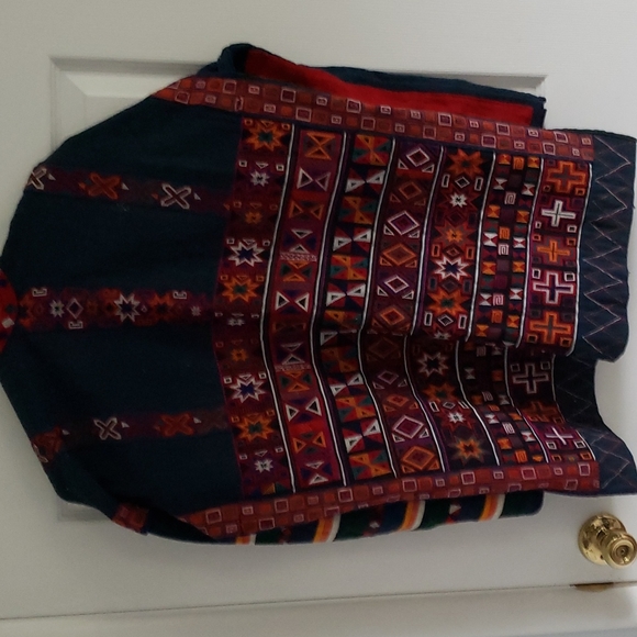 Ethnic embroidered handmade jacket Indigo free size - Picture 6 of 6